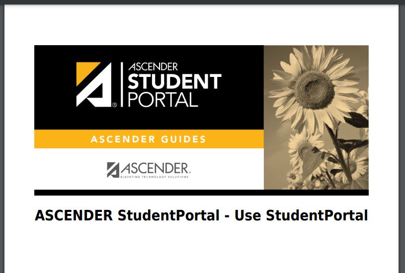 How to Retrieve your ASCENDER Student Portal Login Password, What is the ASCENDER Student Portal All About?