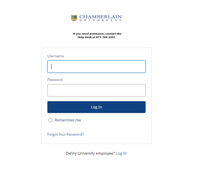 Chamberlain University Student Portal