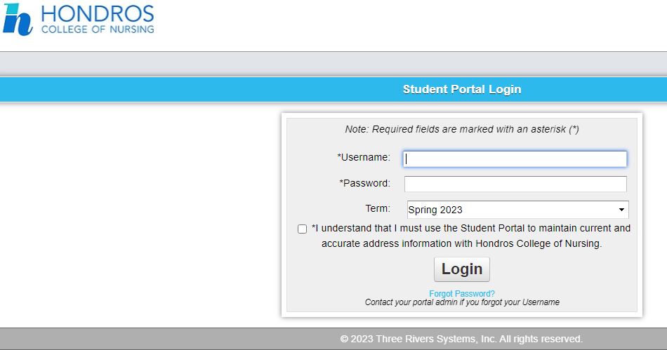 Hondros Student Portal