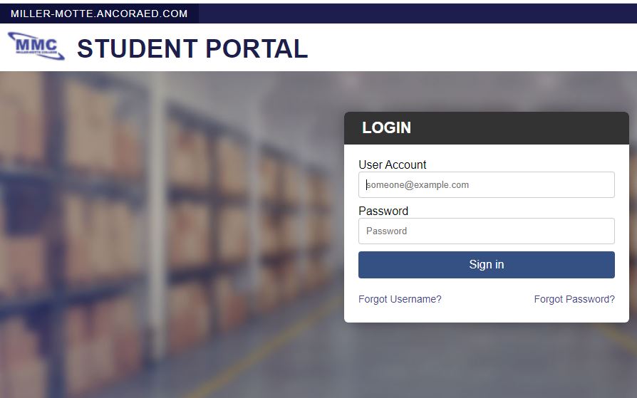 How to Login to the miller-motte student portal?