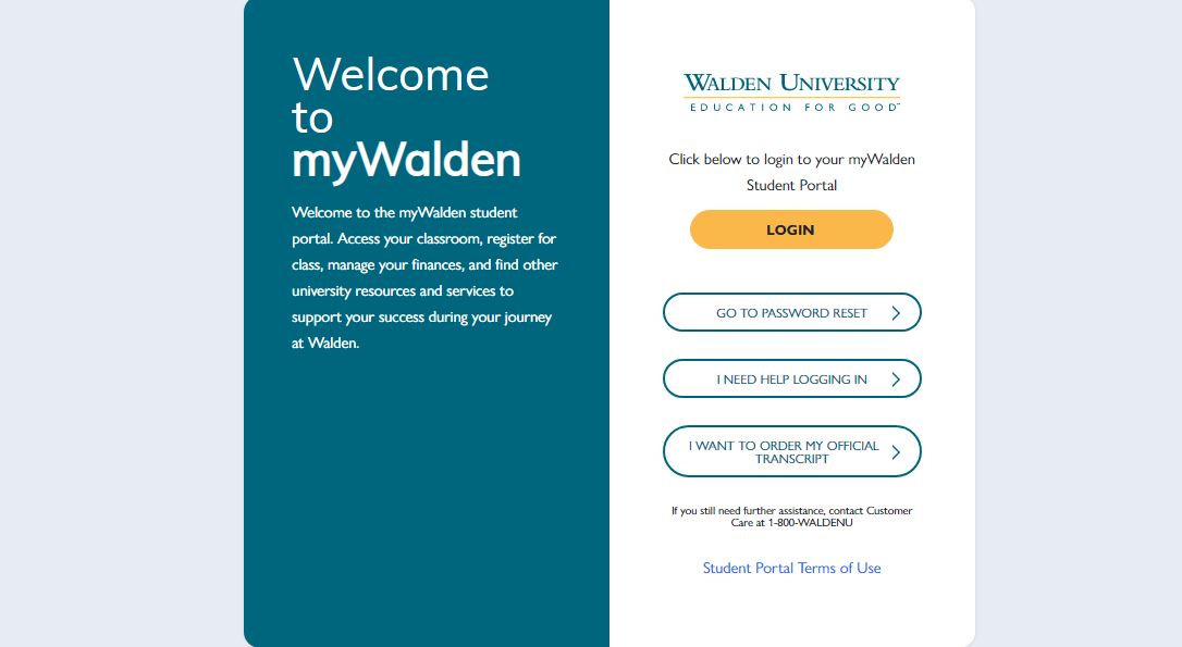 Walden Student Portal Login 2023