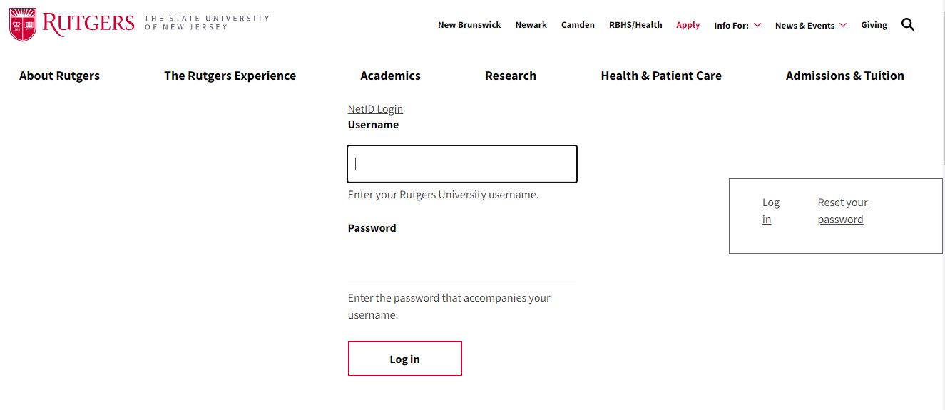 Rutgers Student Portal