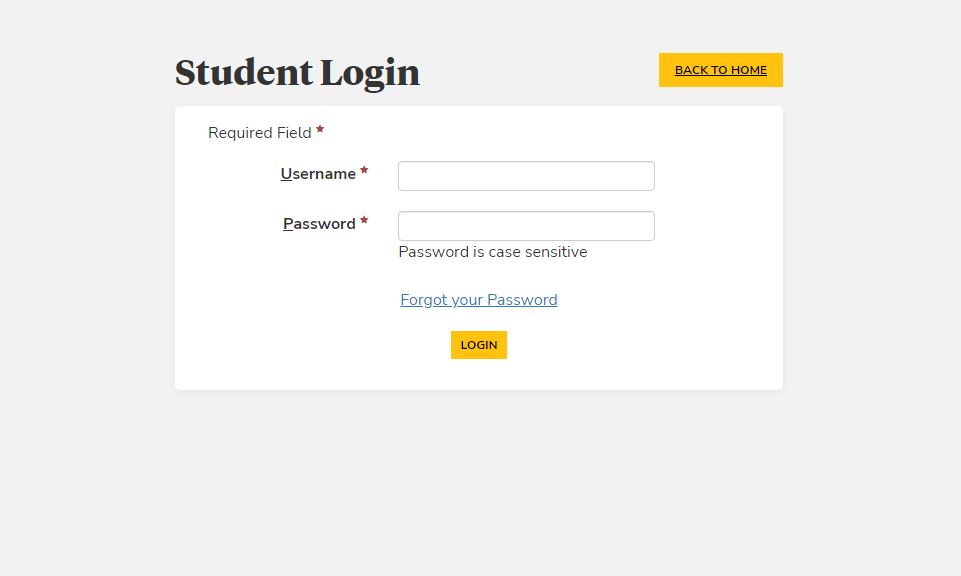 CHCP Student Portal