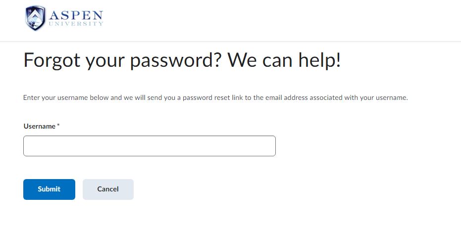 How to Retrieve your ASPEN Student Portal Login Password
