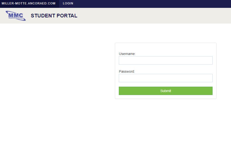 How to Login to the Miller-Motte Student Portal?