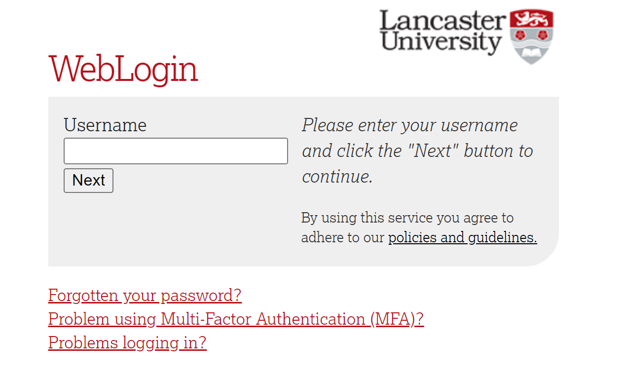 Lancaster Student Portal