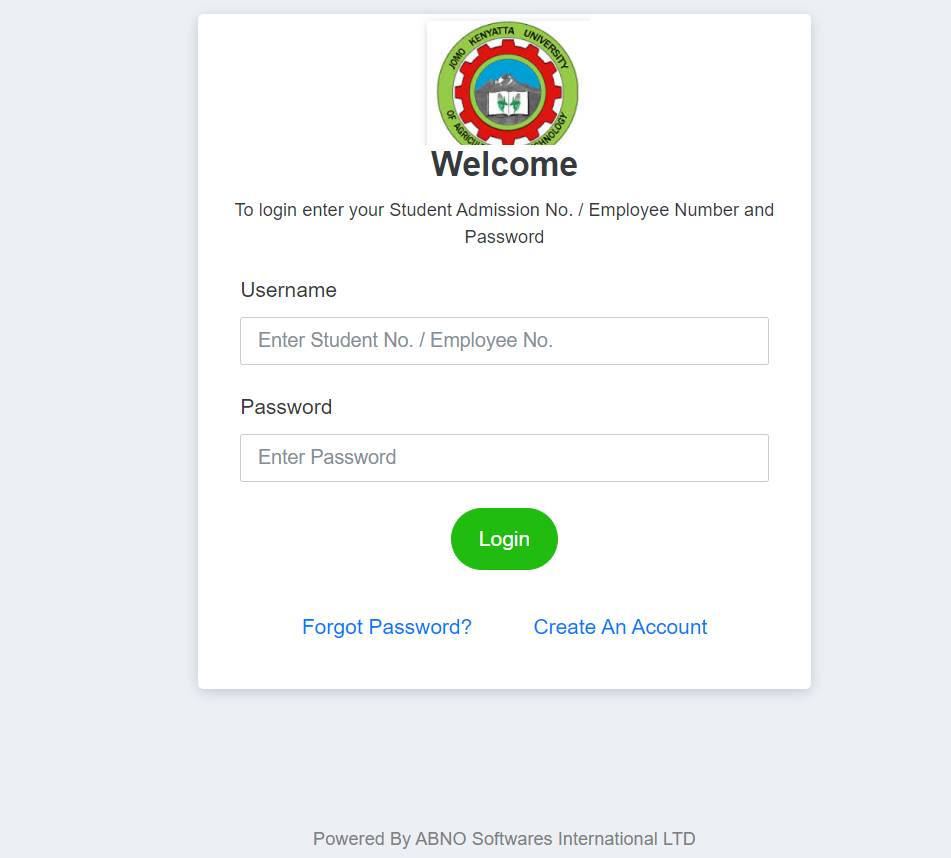 How to Login to the JKUAT Student Portal