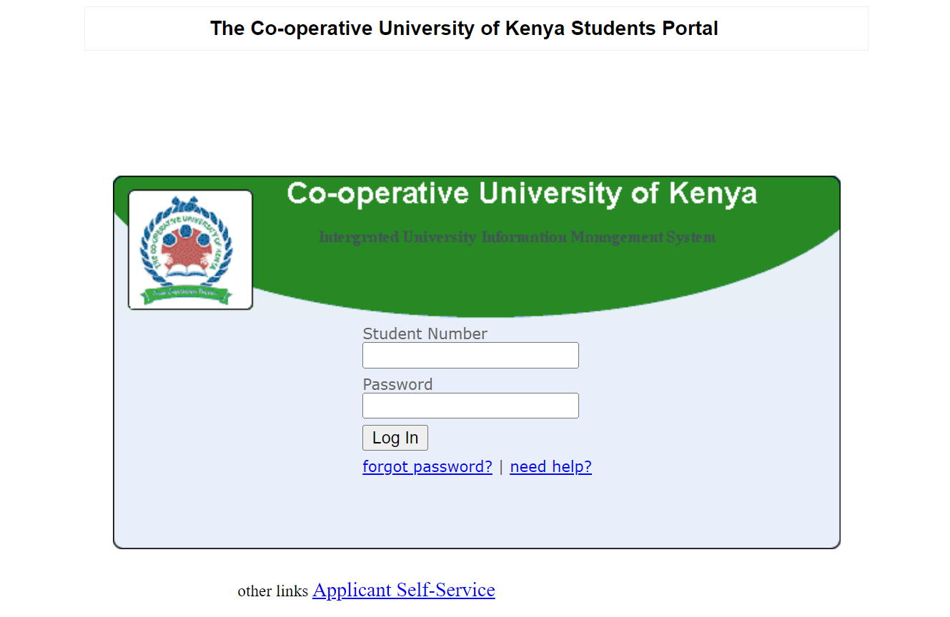 How to Login to the CUK student Portal