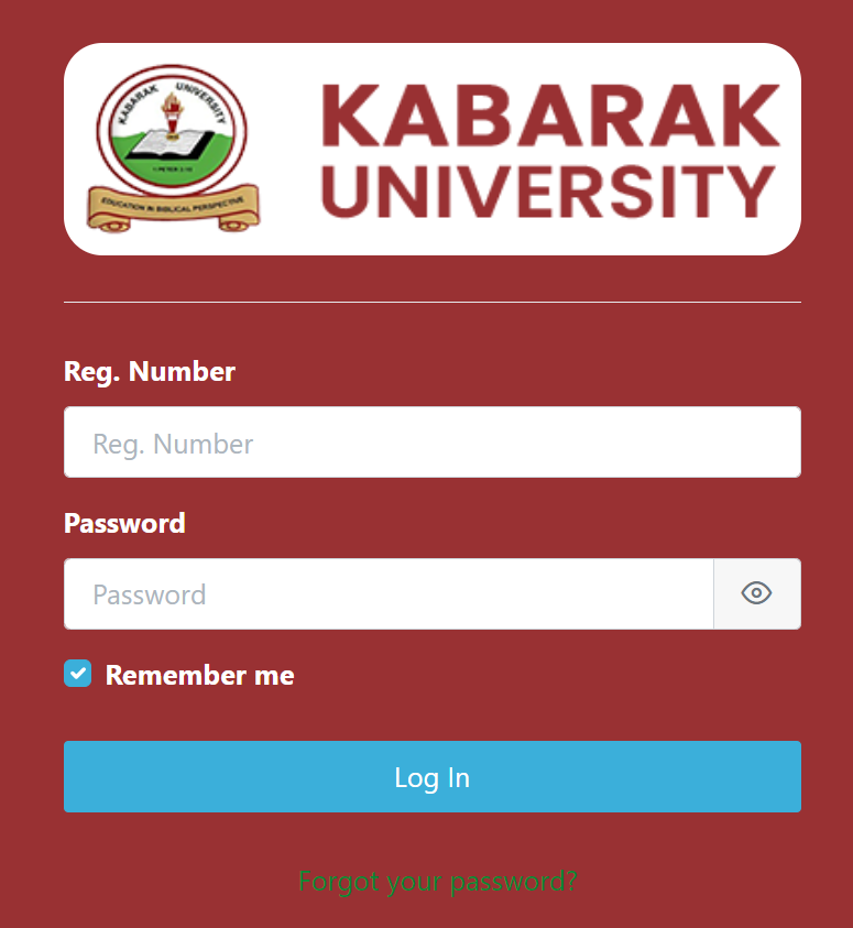 How to Login to the Kabarak University Student Portal