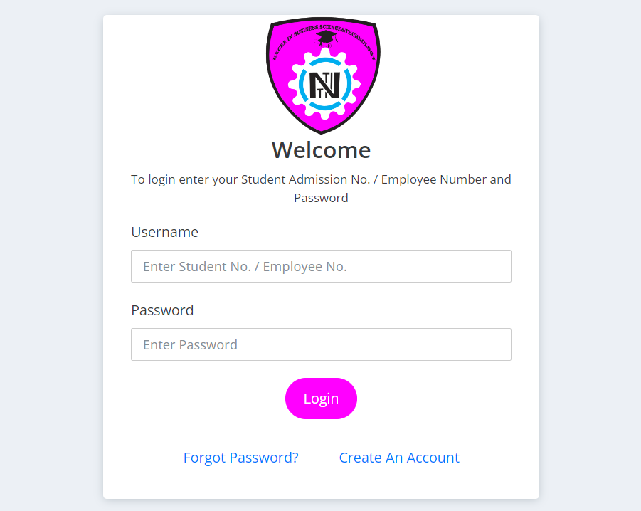 How to Login to the NTTI Student Portal