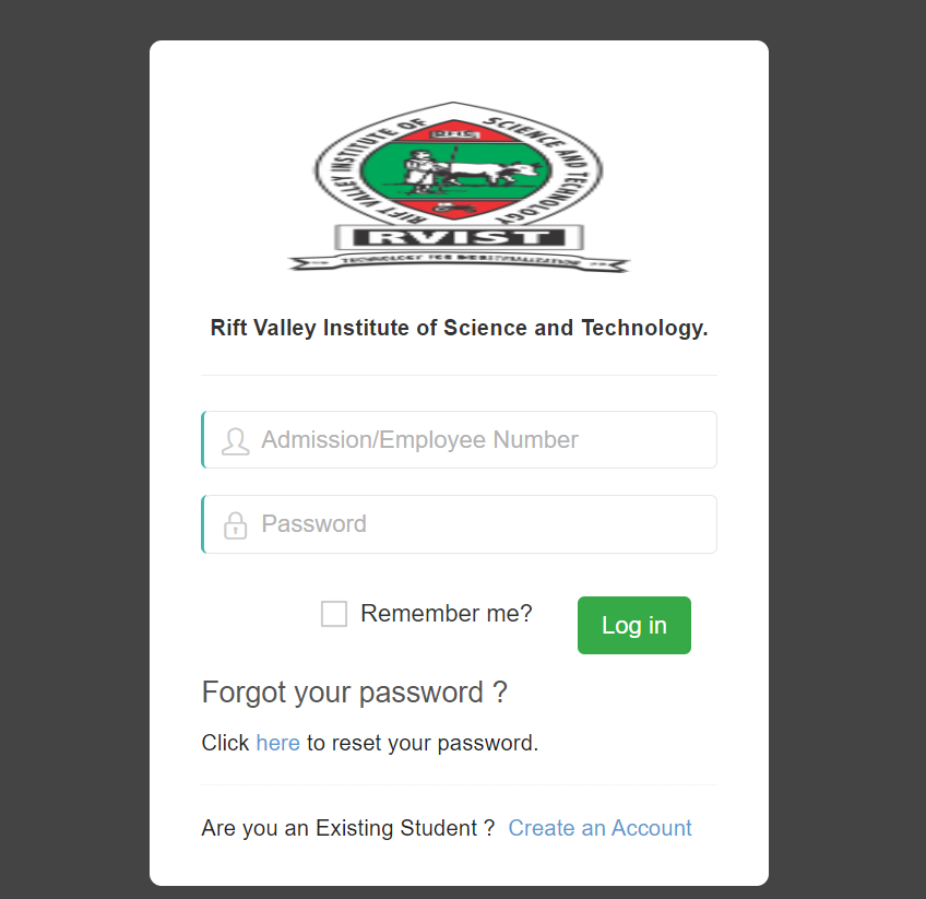 How to Login to the RVIST Student Portal