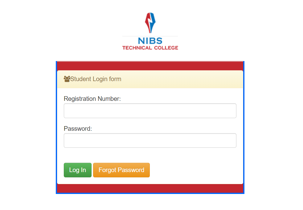 How to Login to the NIBS Student Portal