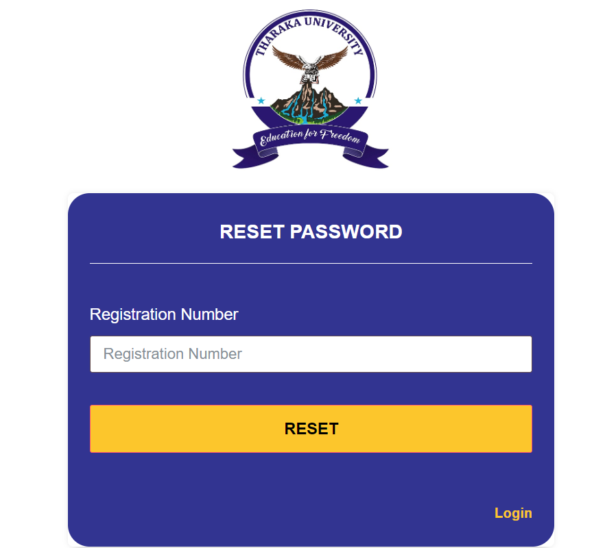 How to Retrieve your Tharaka university college Student Portal Login Password