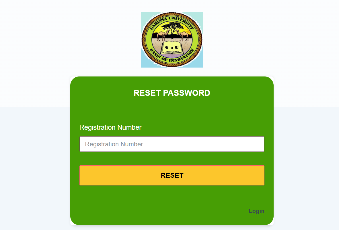 How to Retrieve your Garissa University Student Portal Login Password
