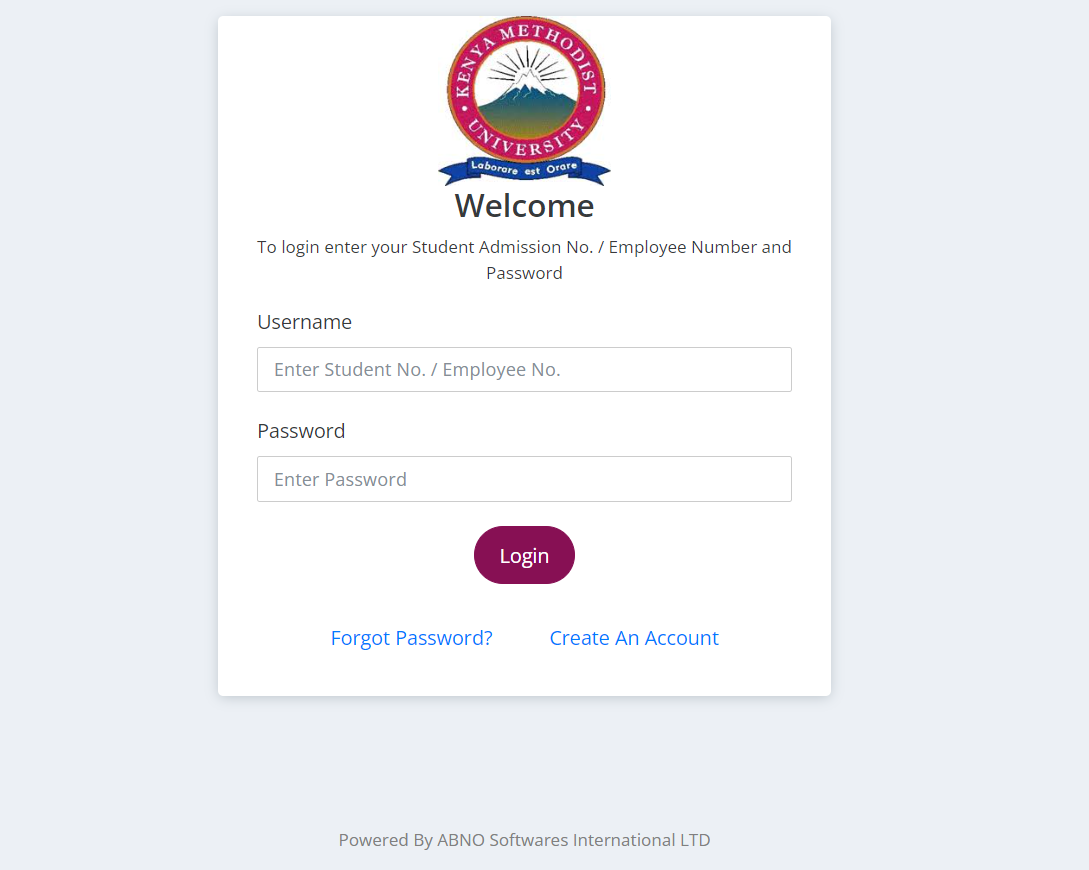 How to Login to the kemu student portal