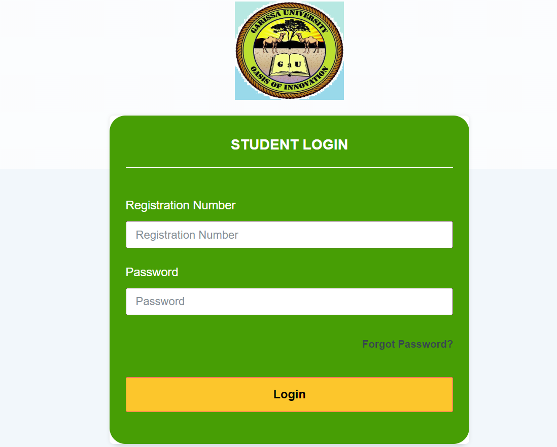 How to Login to the Garissa University Student Portal